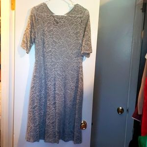 Grey lace party/cocktail dress